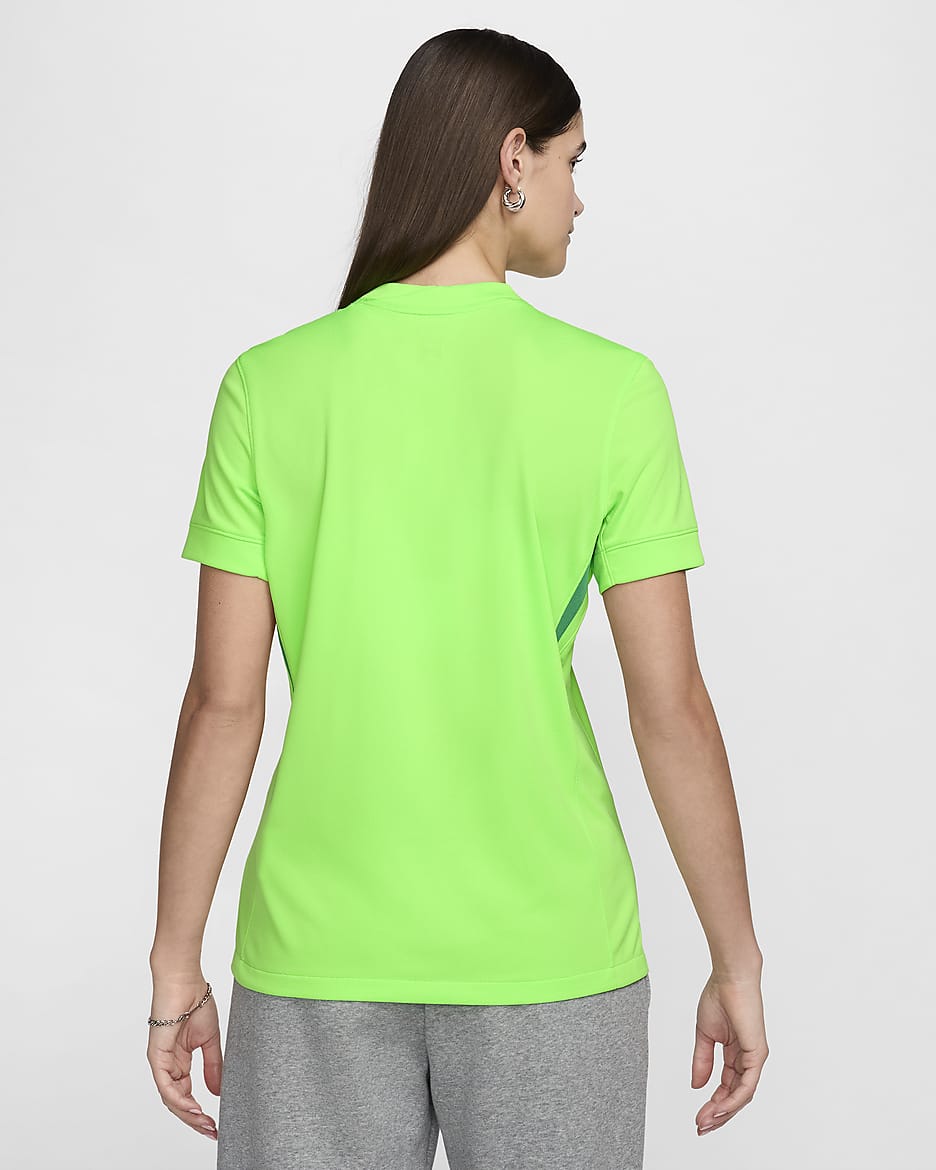 Lime green nike shirt women's best sale